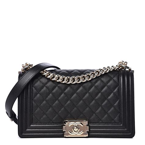 chanel boy bag caviar medium price|Chanel Medium Caviar Boy Bag .